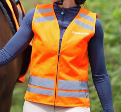 Shires Equi Flector Safety Vest Orange S, 7001-S