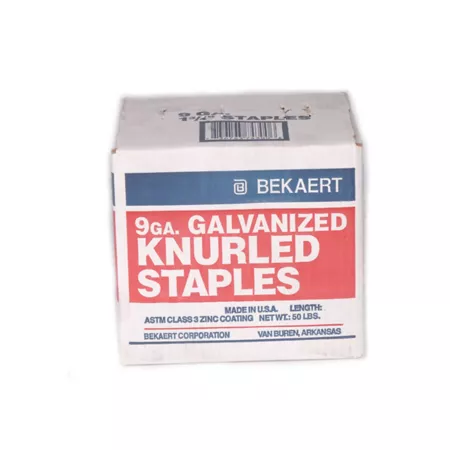 Bekaert 1 in 50 lb Knurled Fence Staples Fencing Hardware