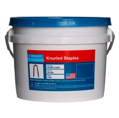 Image showing  1-1/2 in. Knurled Fence Staples, 50 lb.