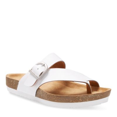 Eastland Women's Shauna Strap and Buckle Thong Sandals, 1 in.