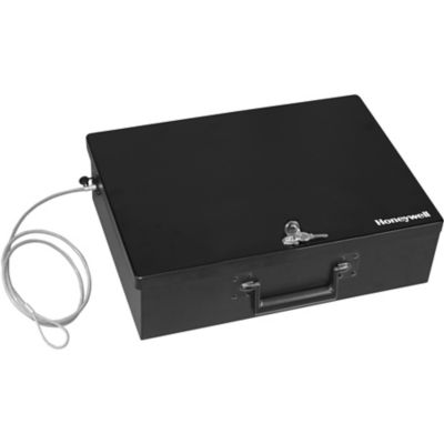 Honeywell 0.48 cu. ft. Large Steel Security Box with Tethering Cable