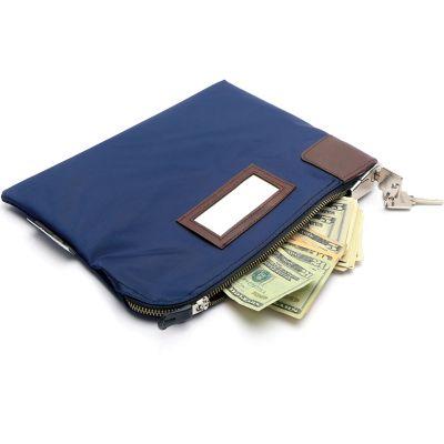 Image showing  6505 Key Locking Security Cash and Document Zipper Bag