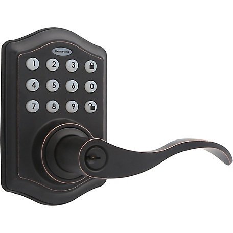 Honeywell Digital Electronic Entry Keypad with Lever, Oil Rubbed Bronze