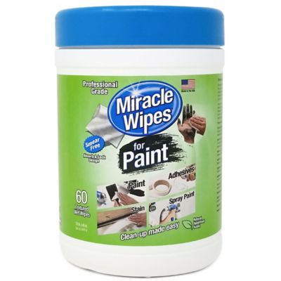 MiracleWipes Dual-Textured Paint Wipes, 60-Pack
