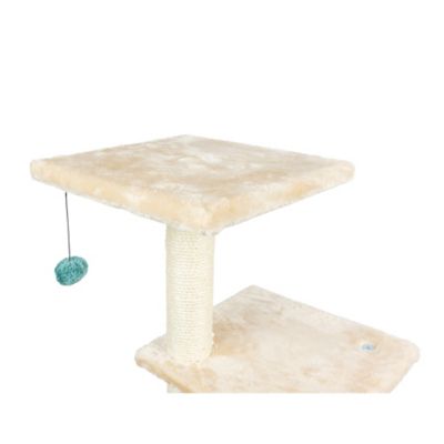 Image showing 9 th Armarkat 48 in. 3-Levels Real Wood Cat Tower for Kittens Play, Beige