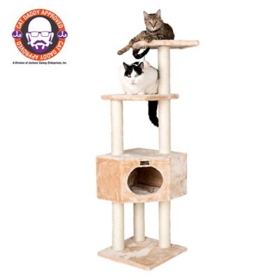 Armarkat 3 Tier Real Wood Cat Tree, Scratch furniture A5201, Beige