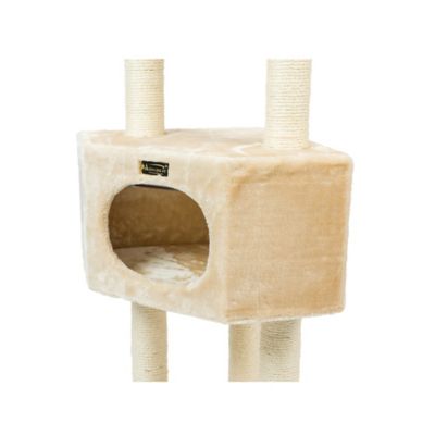 Image showing  52 in. 3-Tier Real Wood Cat Tree, Beige