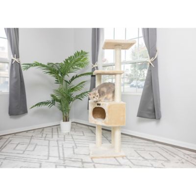 Image showing 6 th Armarkat 52 in. 3-Tier Real Wood Cat Tree, Beige