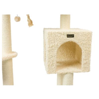 Image showing 5 th Armarkat Faux Fur Covered Real Wood Cat Scratch Furniture 57 in. Beige A5708