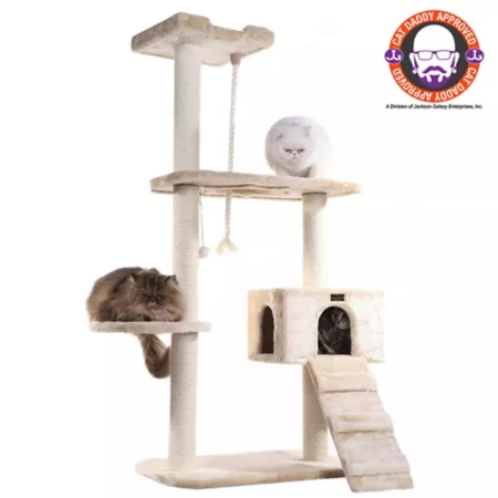 Armarkat natural sisal cat tree real wood height 58 Beige A5801 Cat Trees & Condos