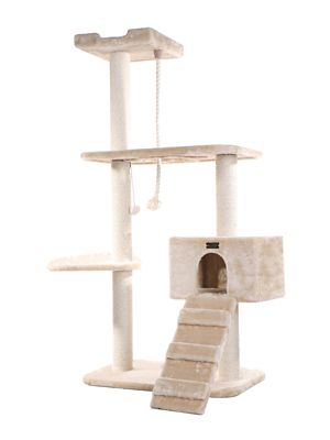 Armarkat Natural Sisal Scratching Cat Tree 58 Height Beige, A5801 