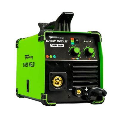 Forney 120V/140A Easy Weld 140 Multi-Process MIG/DC TIG/Stick Welder, Welds up to 5/16 in., Up to 1/4 in. Plate Thickness