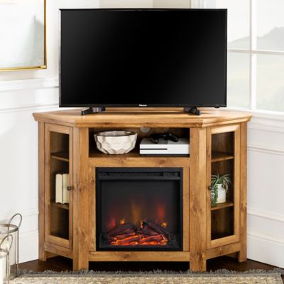 Details about   tv stand with fireplace 