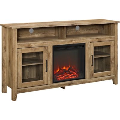 Media Stand With Fireplace