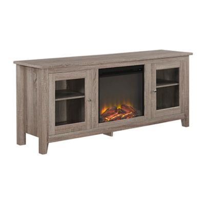 Walker Edison Transitional Electric Fireplace TV Stand for TVs Up to 58 in.