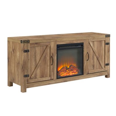 Walker Edison 58 In Barn Door Fireplace Tv Stand At Tractor