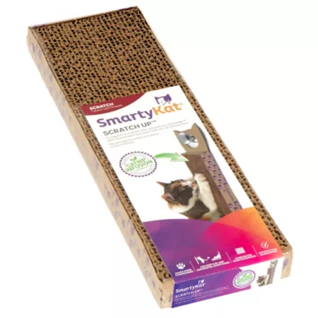 SmartyKat Scratch Up with Catnip Infusion Technology Wavy Hanging Cat Scratching Mat Reversible 20.25 in. Cat Scratchers