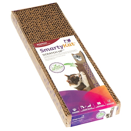 SmartyKat Scratch Up with Catnip Infusion Technology Corrugate Hanging Cat Scratch Pad, Reversible