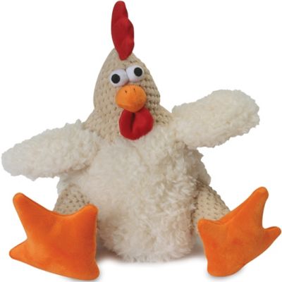 Ruffin' It Checkers Fat Rooster with Chew Guard Dog Toy, Large