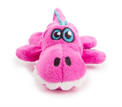 Image showing  Just For Me Gator with Chew Guard Dog Toy, Small, Pink