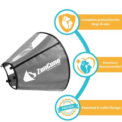 Image showing 5 th ZenPet ZenCone Original Soft Recovery Cone for Dogs