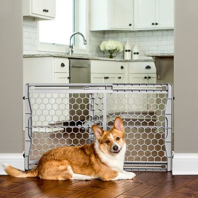 Image showing  23 in. Expandable Plastic Pet Gate, 26 in. to 42 in. W