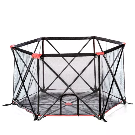 Carlson Red 6-Panel Portable Pet Enclosure Pet Exercise Pens