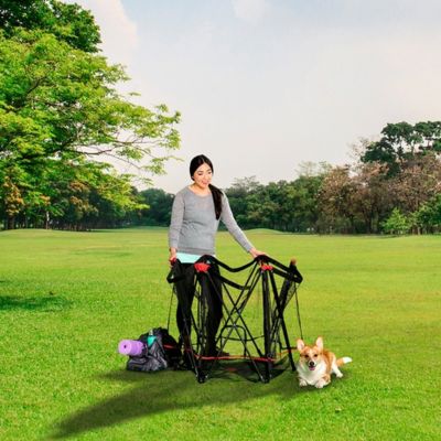 Image showing Carlson Red 6-Panel Portable Pet Pen