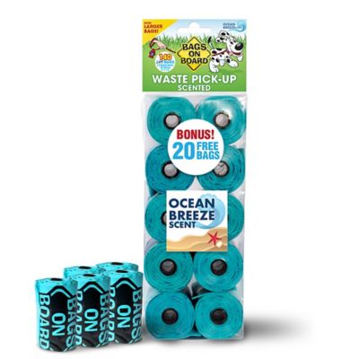 Image showing 7 th Bags on Board Scented Dog Poop Bags, Ocean Breeze, 140 ct.