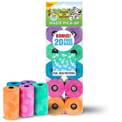 Image showing 7 th Bags on Board Dog Poop Bags, 140 Bags, Fashion Print