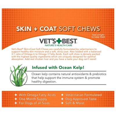 Image showing  Soft Chew Skin and Coat Supplement Treats for Dogs, 4.2 oz.