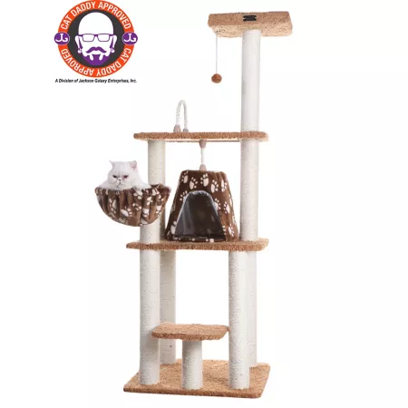 Armarkat Brown Real Wood Cat Mat Pressed Wood Cat Tower Cat Trees & Condos