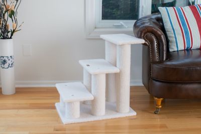 Image showing  3-Step Pet Step Stairs Ramp for Dogs and Cats, 25 in., White