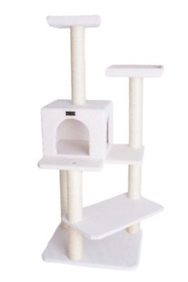 Armarkat 57 In High Cat Tree Fleece Covered Cat Climber Cat Tree Ivory B5701 At Tractor Supply Co