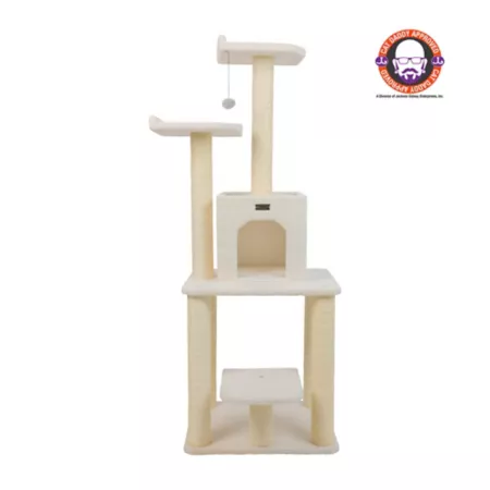 Armarkat B6203 Classic Real Wood Cat Tree Jackson Galaxy Approved Five Levels with Condo and Two Perches Cat Trees & Condos