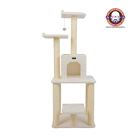 Armarkat B6203 Classic Real Wood Cat Tree, Jackson Galaxy Approved, Five Levels With Condo and Two Perches