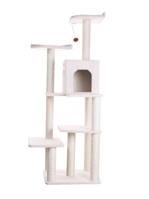 Image showing 1 th Armarkat B6802 Classic Real Wood Cat Tree, 6 Levels with Condo and 2 Perches, Ivory