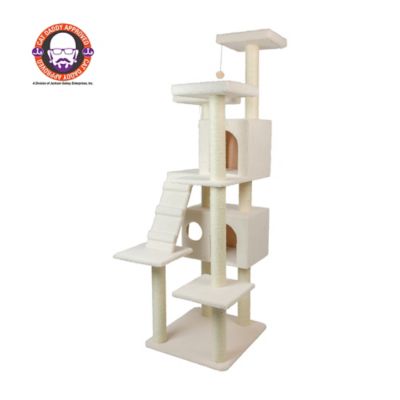 Armarkat Classic Cat Tree In Ivory Jackson Galaxy Approved Multi Levels With Ramp Three Perches Two Condos B7701 At Tractor Supply Co