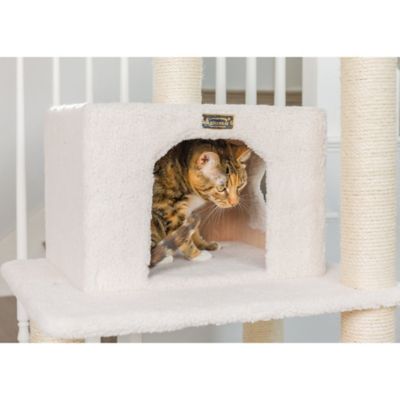 Armarkat Classic Cat Tree In Ivory Jackson Galaxy Approved Six Levels With Playhouse And Rope Swing B7801 At Tractor Supply Co