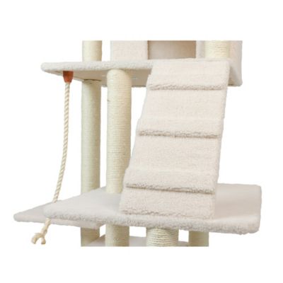 Armarkat Classic Cat Tree In Ivory Jackson Galaxy Approved Multi Levels With Ramp Three Perches Rope Swing Two Condos At Tractor Supply Co