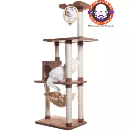 Armarkat real wood cat tree with scratching posts hammock for cats and kittens Cat Trees & Condos