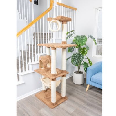 Image showing 9 th Armarkat Real Wood Cat Tree with Scratch Posts & Hammock, 70 in.