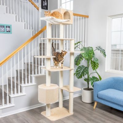 Image showing 8 th Armarkat 89 in. 7-Tier Premium Scots Pine Cat Tree Tower with 2 Playhouses