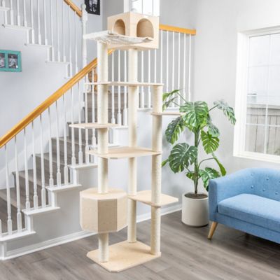 Image showing 9 th Armarkat 89 in. 7-Tier Premium Scots Pine Cat Tree Tower with 2 Playhouses