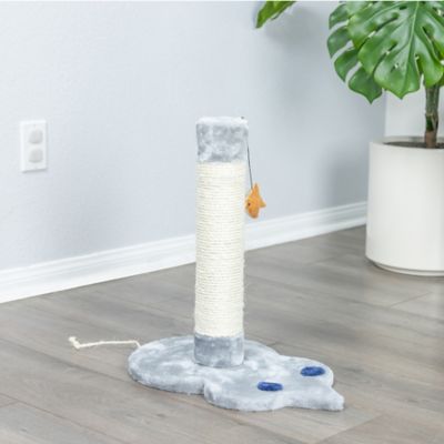 Armarkat Mouse Shape Real Wood Cat Scratcher Toy, Sisal Scratching Post For Kitty TraInIng