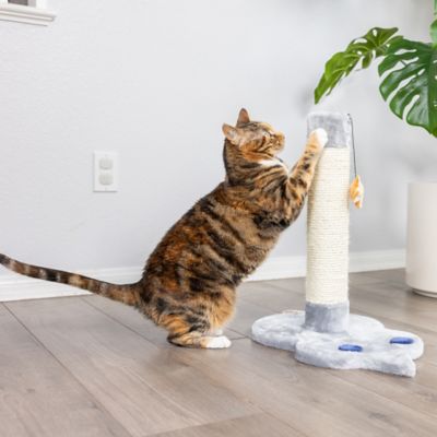Image showing  Mouse Shape Real Wood Cat Scratcher Toy, Sisal Scratching Post For Kitty TraInIng