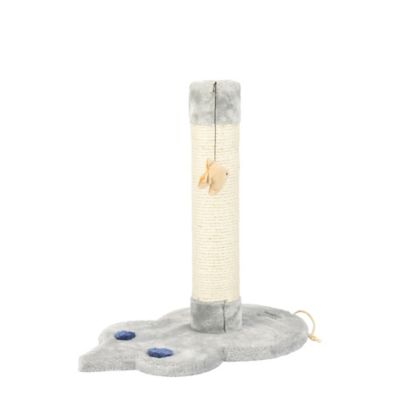 Image showing  Mouse Shape Real Wood Cat Scratcher Toy, Sisal Scratching Post For Kitty TraInIng