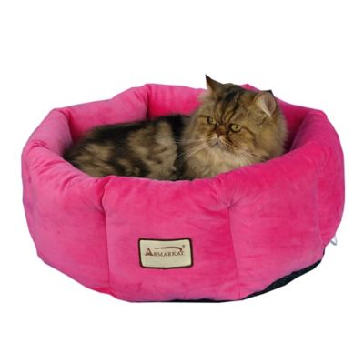 Image showing  Warm Pet Cuddle House Cat Bed, 15 in., Pink