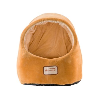Image showing  Cave Shape Cat Bed, Brown/Ivory