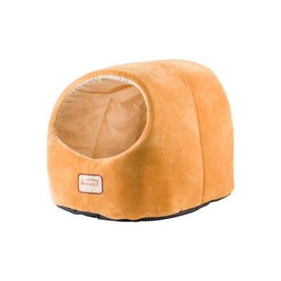 Image showing  Cave Shape Cat Bed, Brown/Ivory